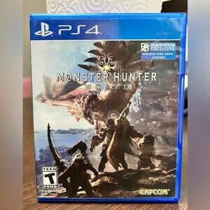 MONSTER Hunter World - (PS4, 2018) Playstation 4 Complete in box and tested